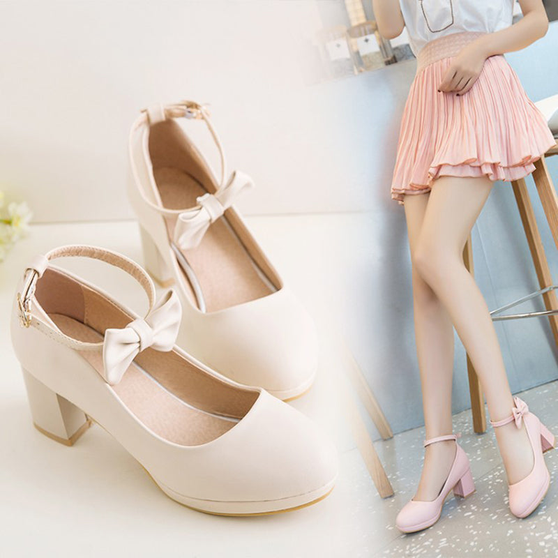 Japanese Lolita Cute Bow Princess Shoes