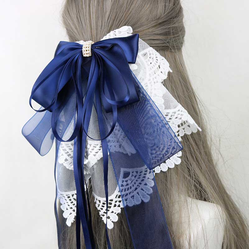 Lace Flower Bow Hair Pin