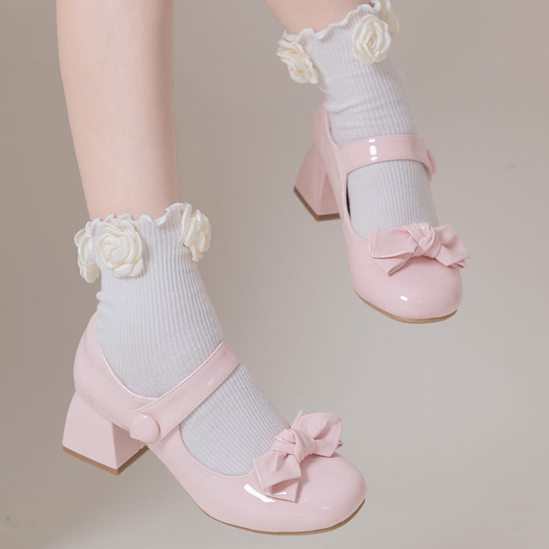 Kawaii Lolita Bow Shoes