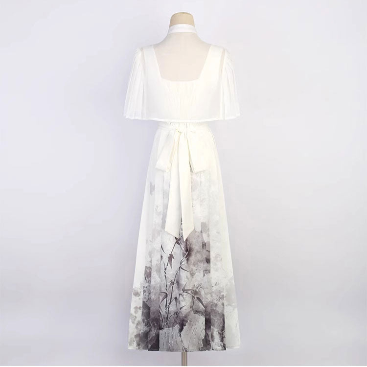 Bamboo Leaf Ink Hanfu Dress