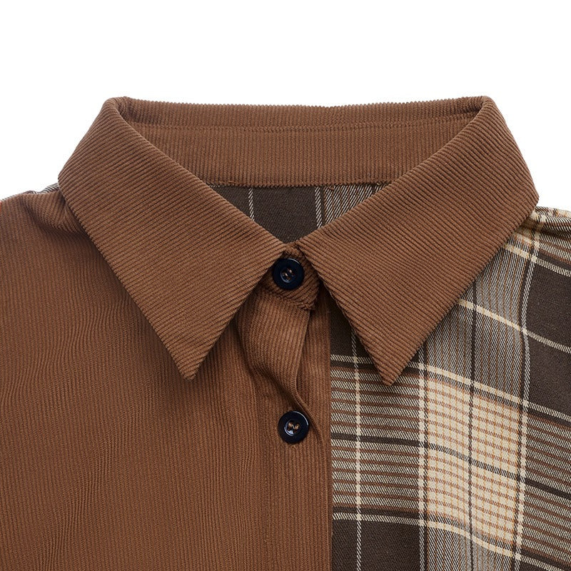 Plaid Patchwork Dress