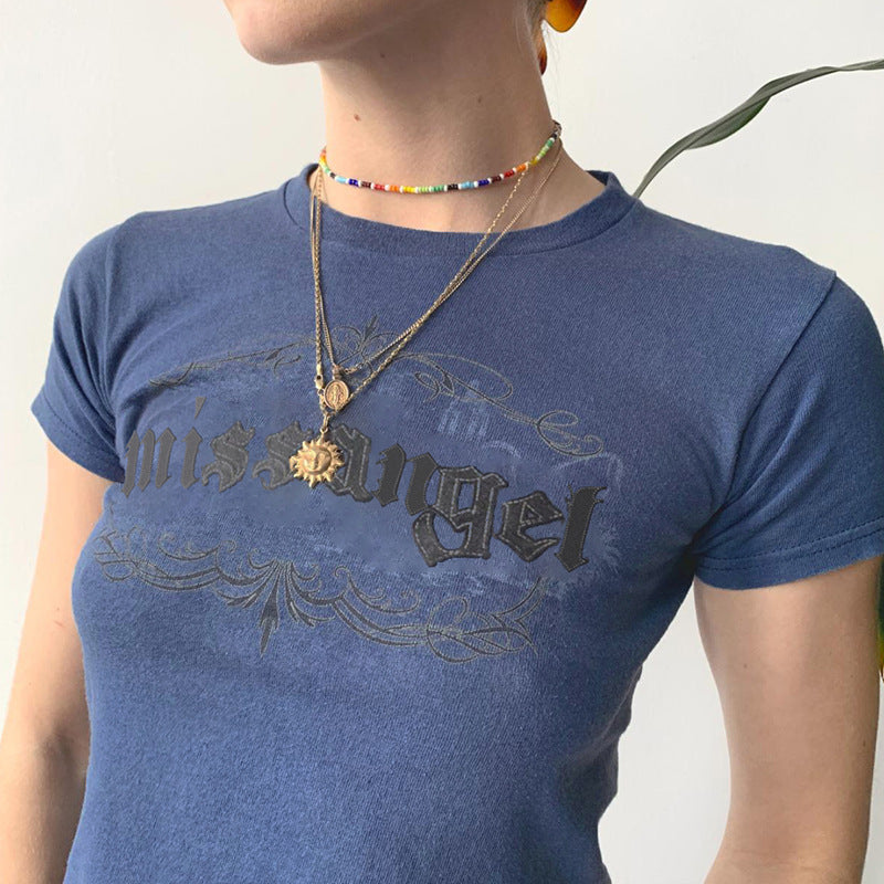 Miss Angel Vintage Baby Crop Top