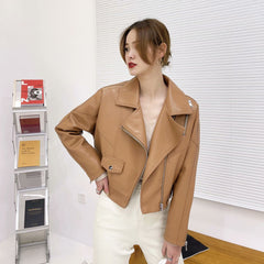 Casual Short PU Leather Jacket