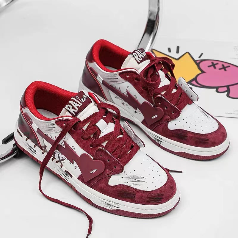 Skippin' School Shooting Heart Sneakers