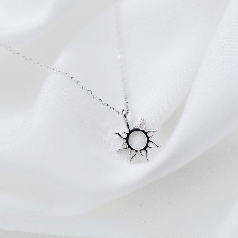 Hollow Sun Necklace Pendant