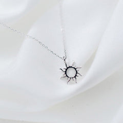 Hollow Sun Necklace Pendant