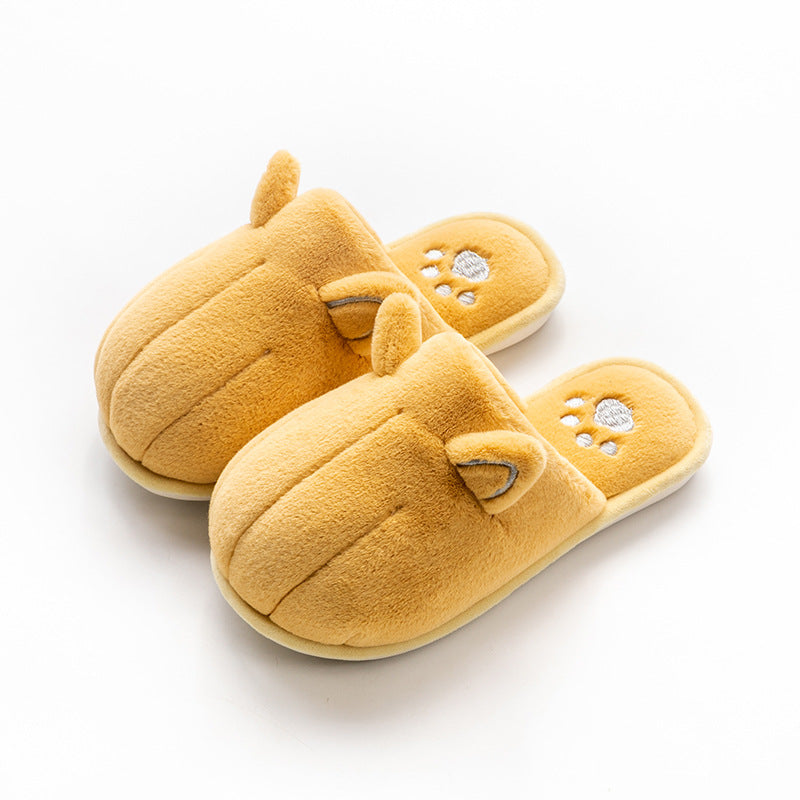 cute cat's claw cotton slippers