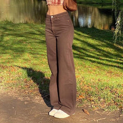 Casual Wide Leg Jeans