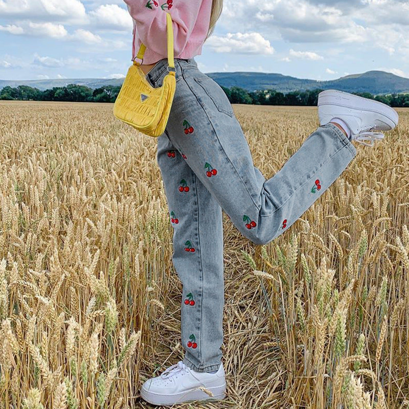 Cute Cherry Jeans