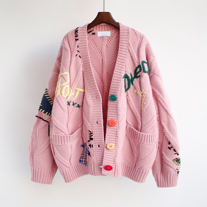 Hand-embroidered Cardigan