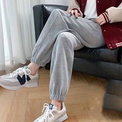 Waffle Casual Loose Harem Trousers