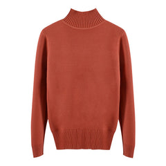 Half turtleneck knitted sweater