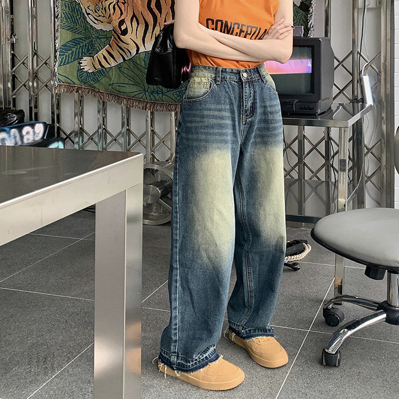 Baggy-Boyfriendjeans mit hoher Taille