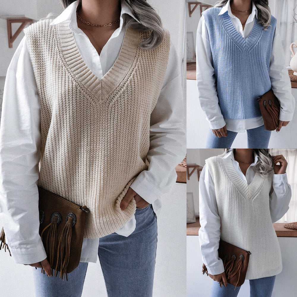 Hollow Leaf Casual Knitted Sweater