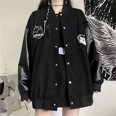 Black Retro Jacket Baseball Uniform