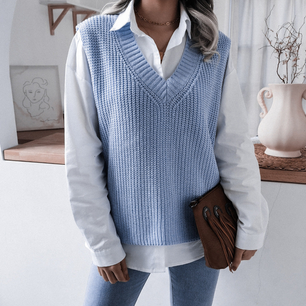 Hollow Leaf Casual Knitted Sweater