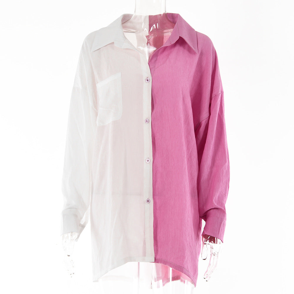 Double Colors Blouse