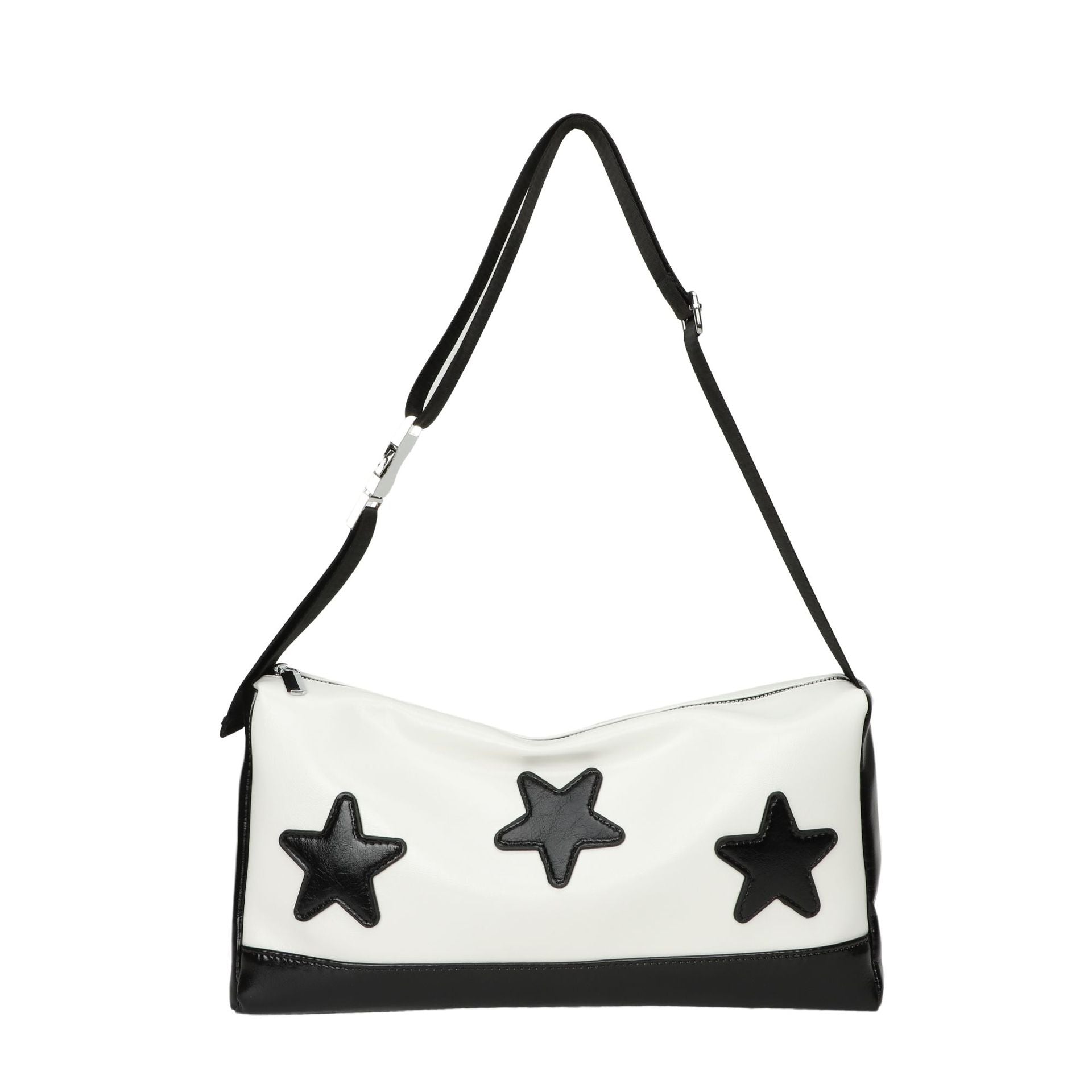 Embroidered Star Leather Crossbody Bag