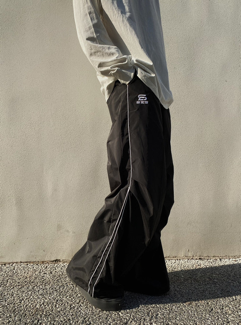 Side Stripe Wide Leg Sweatpants