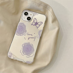 Lavander Butterfly Phone Case