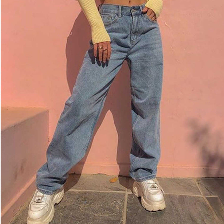 High Waist Loose Wide Leg Jeans