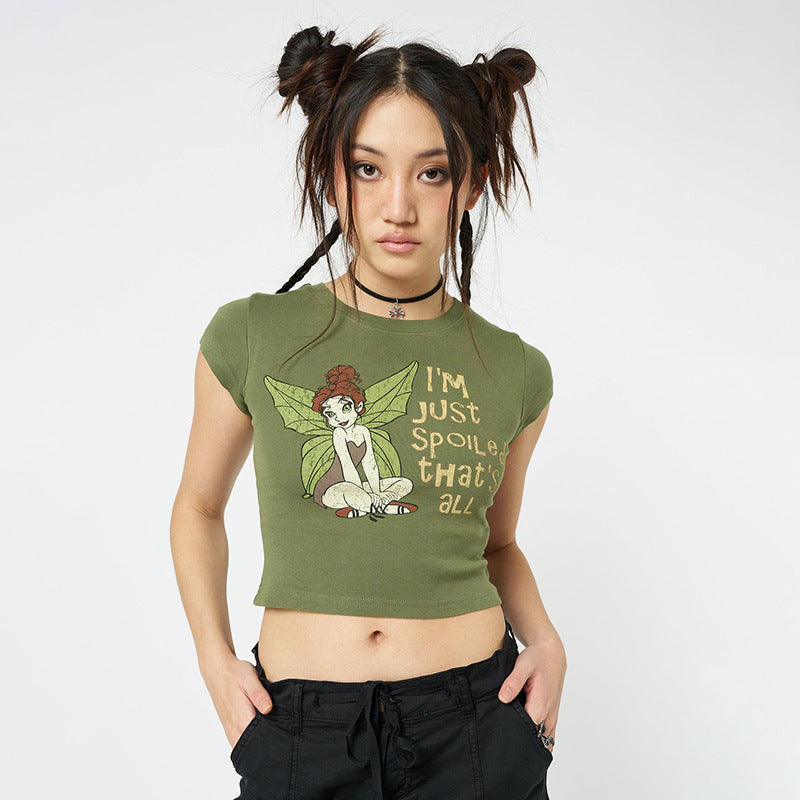 Fairycore Green Crop Top