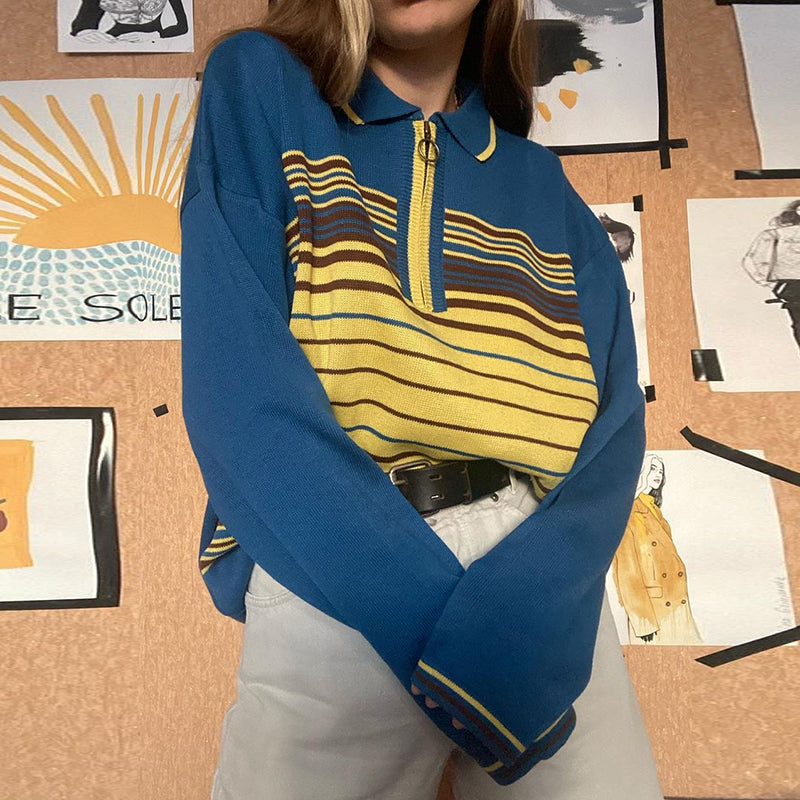 Grandma Striped Sweatshirt