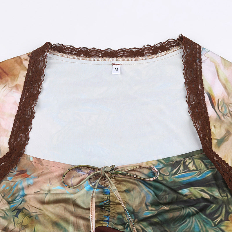 Grunge Fairy Lace Patchwork Top