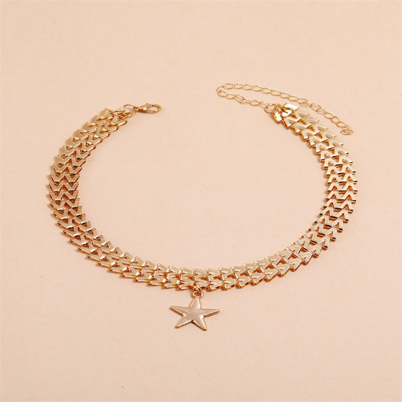 Five-Pointed Star Pendant Necklace