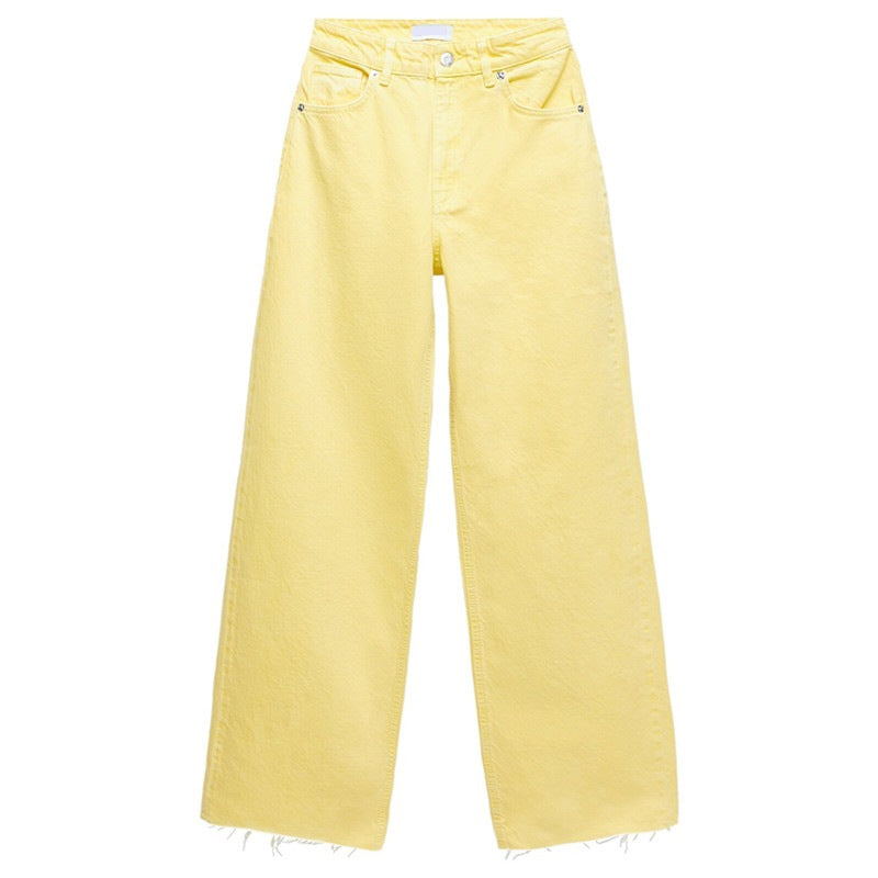 High-waist All-match Straight-leg Mopping Pants