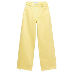 High-waist All-match Straight-leg Mopping Pants