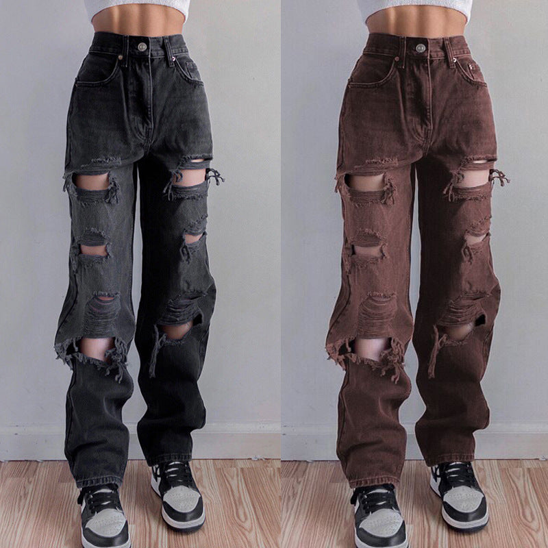 Ripped Loose Jeans