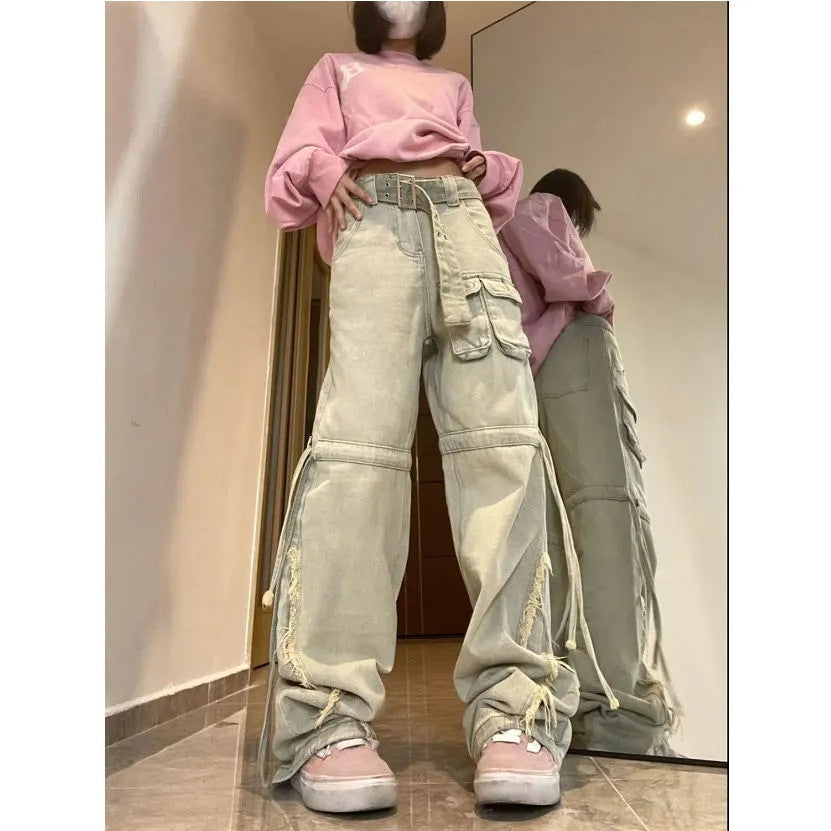 Function Pocket Boyfriend Cargo Jeans