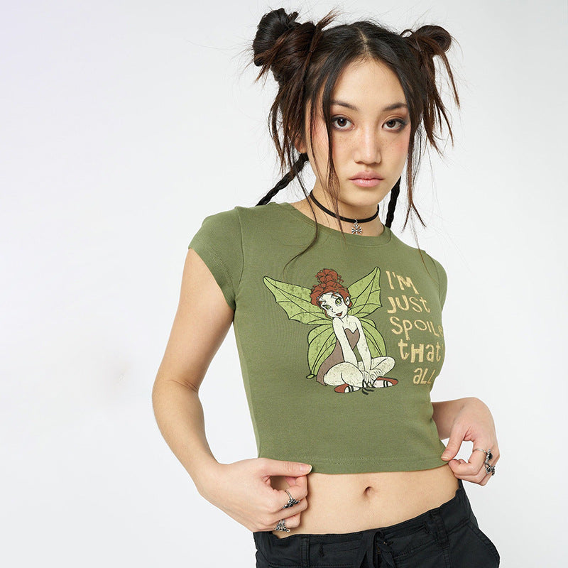 Fairycore Green Crop Top