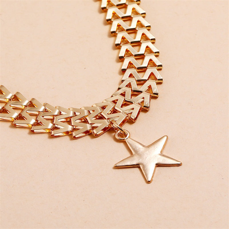 Five-Pointed Star Pendant Necklace