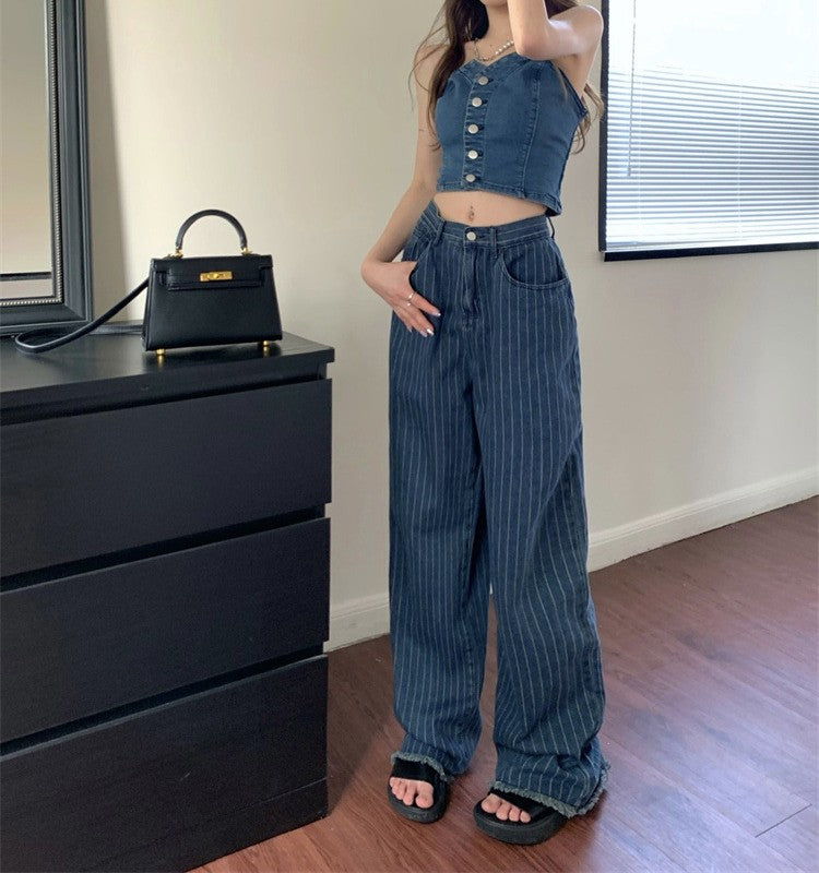 Vintage 90s Striped Jeans