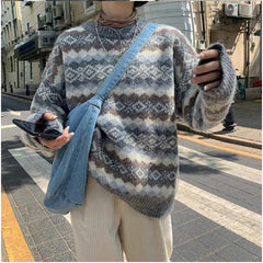 Cozy Jacquard Knit Sweater