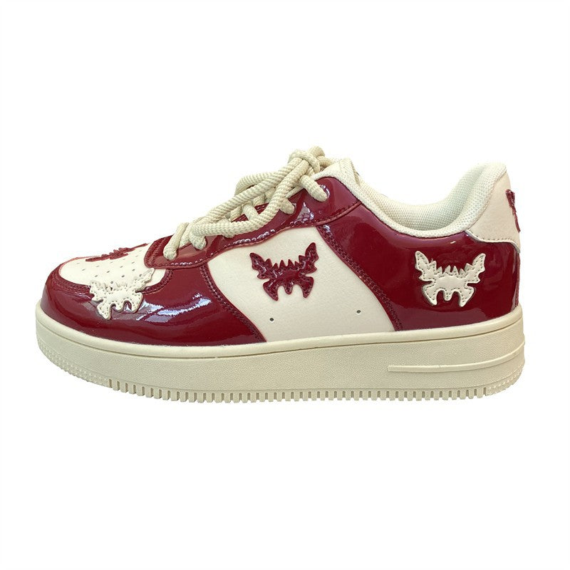 Grunge Butterfly Bat Aesthetic Sneakers