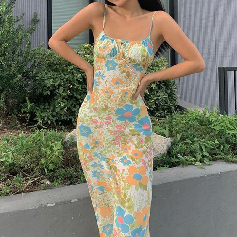 Casual Flowers Long Dress