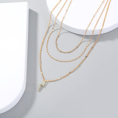 Simple Niche Design Multi-layer Necklace