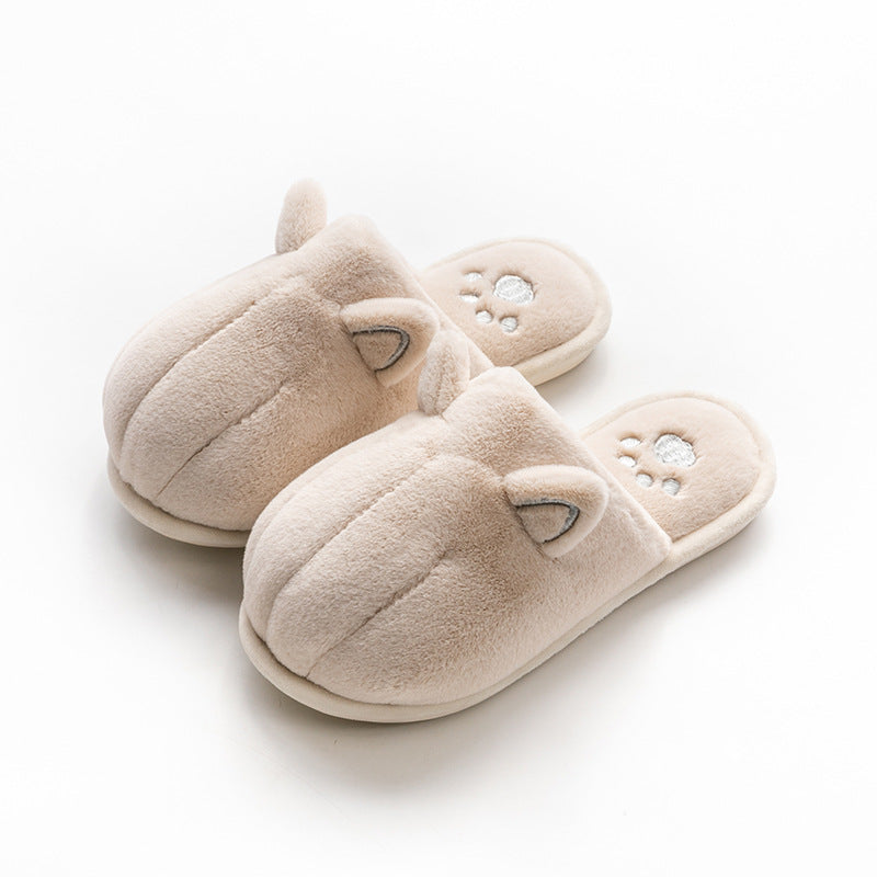 cute cat's claw cotton slippers