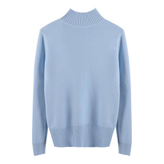 Half turtleneck knitted sweater