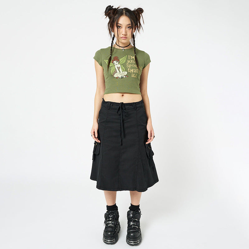 Fairycore Green Crop Top