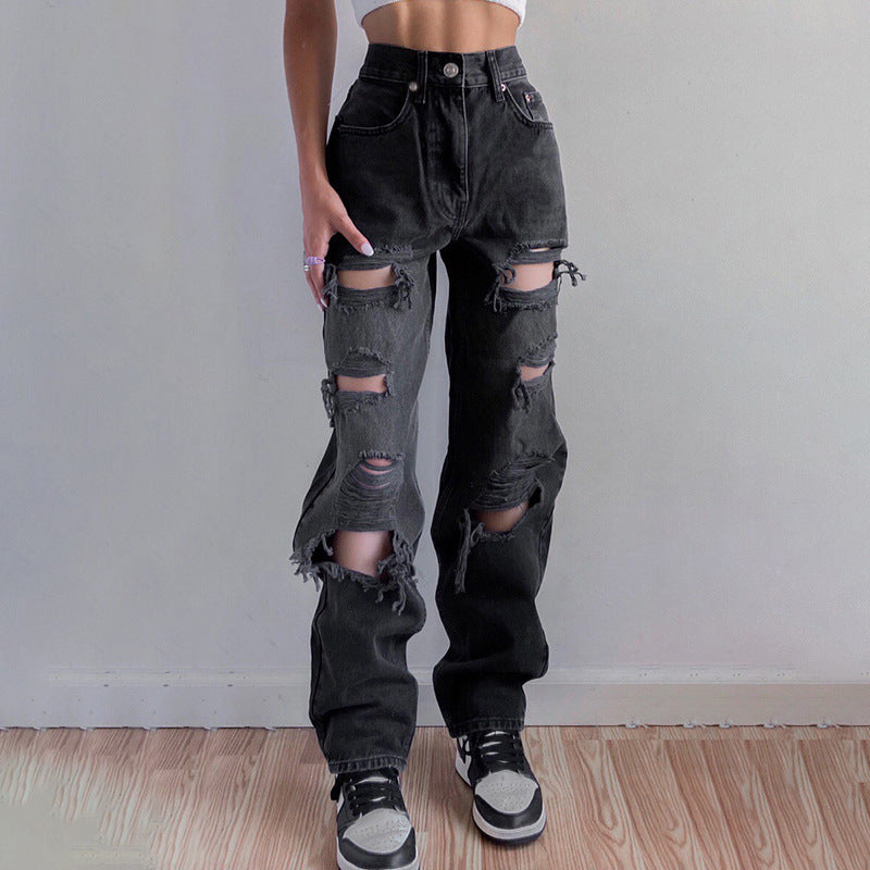 Ripped Loose Jeans