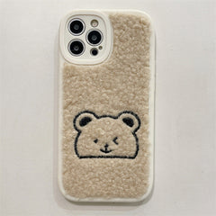 Embroidered Bear Phone Case