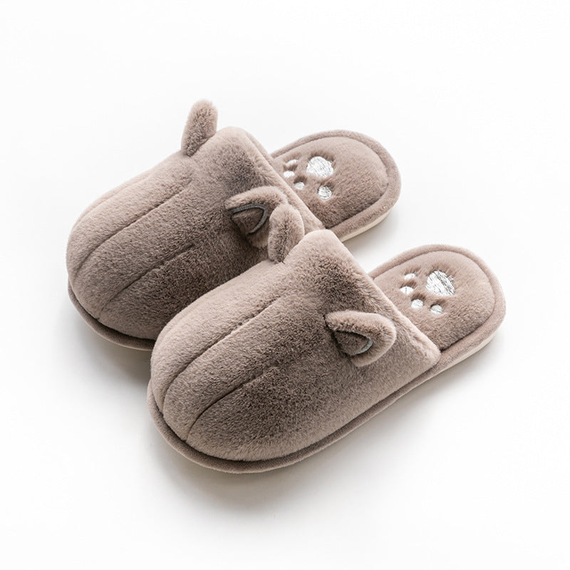 cute cat's claw cotton slippers