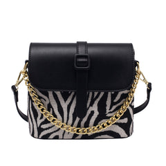 Striped Square Crossbody Bag