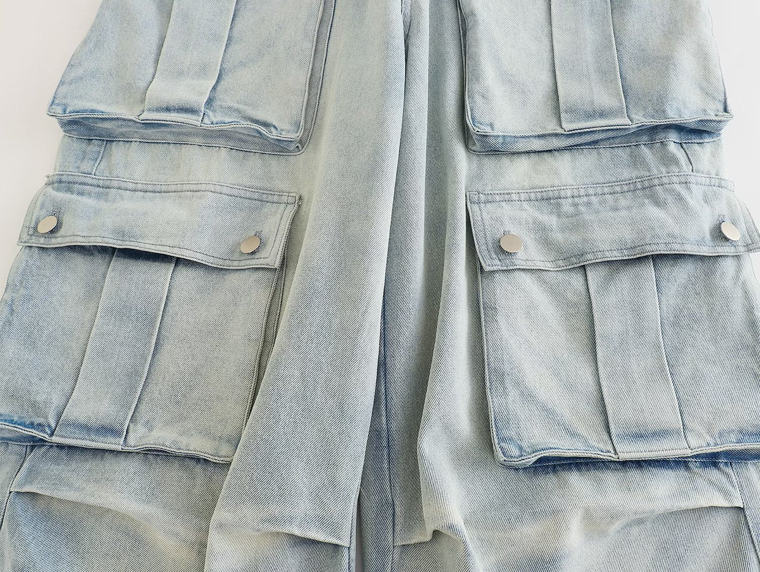 Multi Pockets Vintage Baggy Cargo Jeans