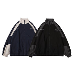 Color Block Oversized Waterproof Jacket