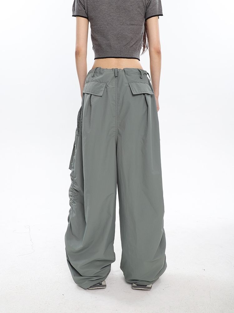 Ruched Y2K Baggy Cargo Pants